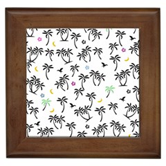 Tropical Pattern Framed Tiles by Valentinaart