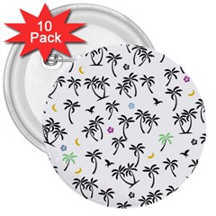 Tropical Pattern 3  Buttons (10 Pack)  by Valentinaart