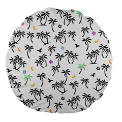 Tropical Pattern Large 18  Premium Flano Round Cushions by Valentinaart