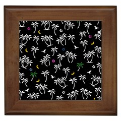 Tropical Pattern Framed Tiles by Valentinaart