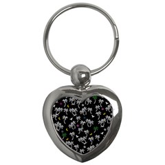 Tropical Pattern Key Chains (heart) 