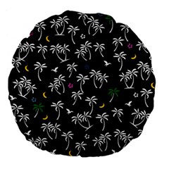 Tropical Pattern Large 18  Premium Flano Round Cushions by Valentinaart