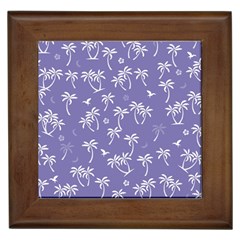 Tropical Pattern Framed Tiles by Valentinaart