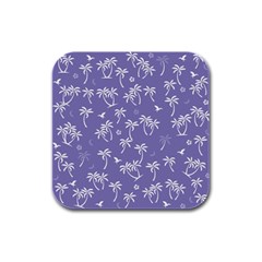 Tropical Pattern Rubber Square Coaster (4 Pack)  by Valentinaart