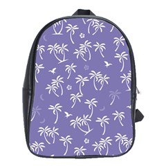 Tropical Pattern School Bag (xl) by Valentinaart