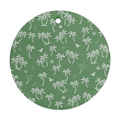 Tropical Pattern Round Ornament (two Sides) by Valentinaart