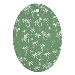 Tropical Pattern Oval Ornament (two Sides) by Valentinaart