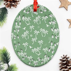 Tropical Pattern Ornament (oval Filigree) by Valentinaart