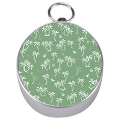 Tropical Pattern Silver Compasses by Valentinaart