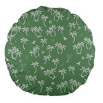 Tropical pattern Large 18  Premium Flano Round Cushions Back