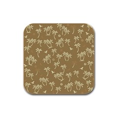 Tropical Pattern Rubber Square Coaster (4 Pack)  by Valentinaart