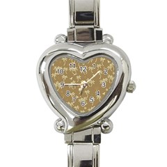 Tropical Pattern Heart Italian Charm Watch by Valentinaart