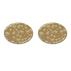 Tropical pattern Cufflinks (Oval)