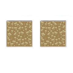 Tropical pattern Cufflinks (Square)