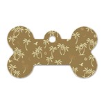 Tropical pattern Dog Tag Bone (Two Sides) Front