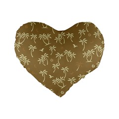 Tropical pattern Standard 16  Premium Heart Shape Cushions