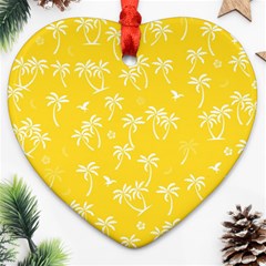 Tropical Pattern Heart Ornament (two Sides) by Valentinaart