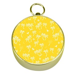 Tropical Pattern Gold Compasses by Valentinaart