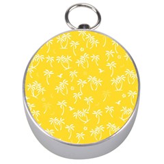 Tropical Pattern Silver Compasses