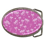 Tropical pattern Belt Buckles Front