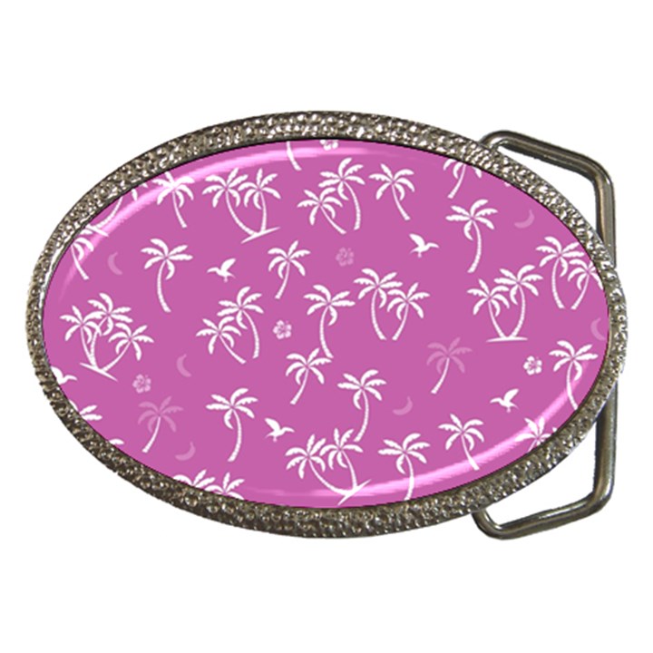 Tropical pattern Belt Buckles