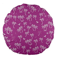 Tropical Pattern Large 18  Premium Flano Round Cushions by Valentinaart