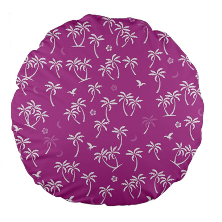 Tropical pattern Large 18  Premium Flano Round Cushions