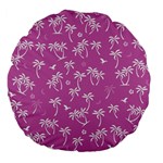 Tropical pattern Large 18  Premium Flano Round Cushions Back