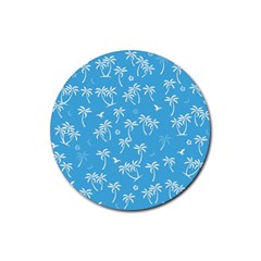 Tropical Pattern Rubber Round Coaster (4 Pack)  by Valentinaart