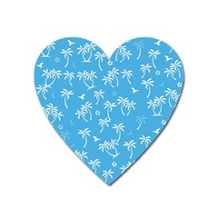 Tropical Pattern Heart Magnet by Valentinaart