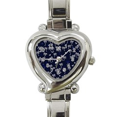 Tropical Pattern Heart Italian Charm Watch by Valentinaart