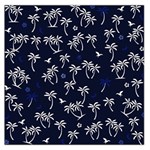 Tropical pattern Large Satin Scarf (Square) Front