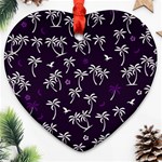 Tropical pattern Ornament (Heart) Front