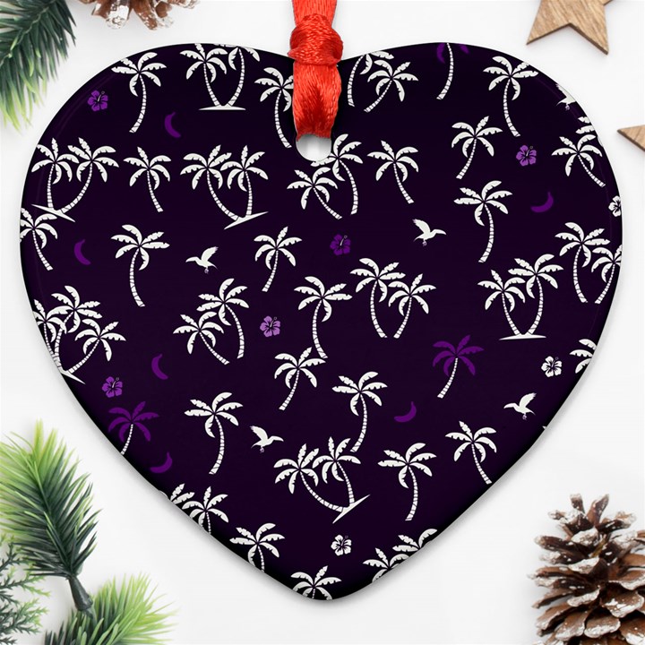 Tropical pattern Ornament (Heart)