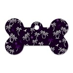 Tropical pattern Dog Tag Bone (Two Sides) Front