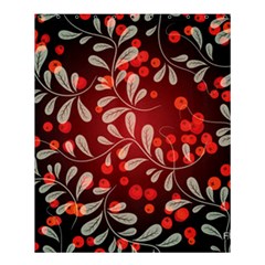 Beautiful Black And Red Florals  Shower Curtain 60  X 72  (medium) 