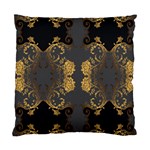 Beautiful black and gold seamless floral  Standard Cushion Case (Two Sides) Front