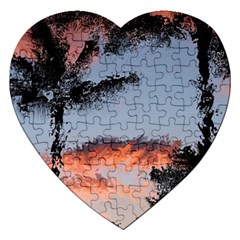 Beautiful Tropics Painting By Kiekie Strickland  Jigsaw Puzzle (heart) by flipstylezfashionsLLC