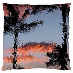 Beautiful Tropics Painting By Kiekie Strickland  Large Cushion Case (two Sides)