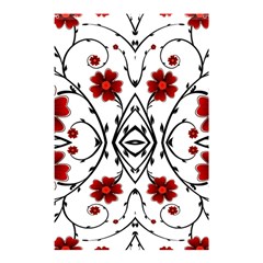 Beautiful Red Flowers Seamless Shower Curtain 48  X 72  (small) 