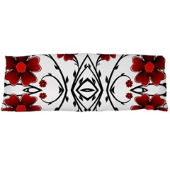 Beautiful Red Flowers Seamless Body Pillow Case Dakimakura (two Sides)