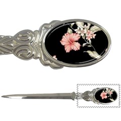 Beautiful Tropical Black Pink Florals  Letter Openers