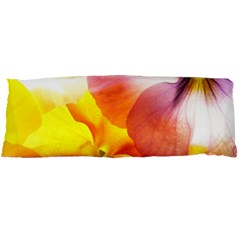 Big Colorful Tropical Yellow And Purple  Body Pillow Case Dakimakura (two Sides) by flipstylezfashionsLLC