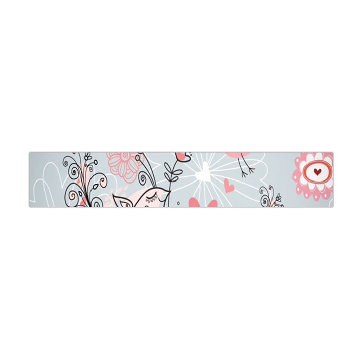 Cute love birds valentines day theme  Flano Scarf (Mini)