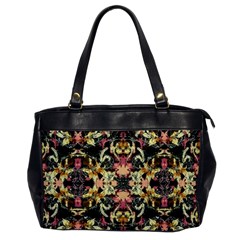 Beautiful Seamless Brown Tropical Flower Design  Office Handbags