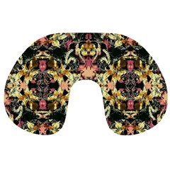 Beautiful Seamless Brown Tropical Flower Design  Travel Neck Pillows