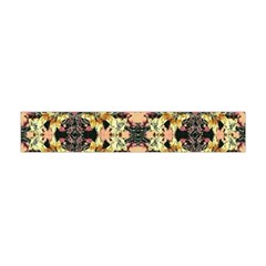 Beautiful Seamless Brown Tropical Flower Design  Flano Scarf (mini) by flipstylezfashionsLLC