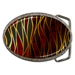 Snake in the grass red and black seamless design Belt Buckles Front