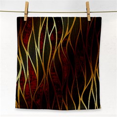 Snake In The Grass Red And Black Seamless Design Face Towel by flipstylezfashionsLLC