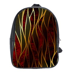 Snake In The Grass Red And Black Seamless Design School Bag (xl) by flipstylezfashionsLLC